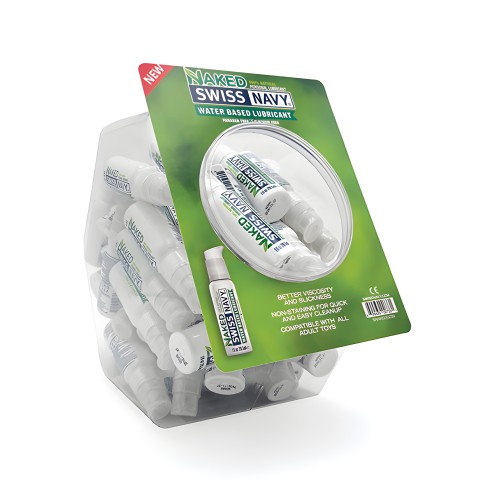 Lubricante Natural Naked Swiss Navy - 1 oz Bowl de 50