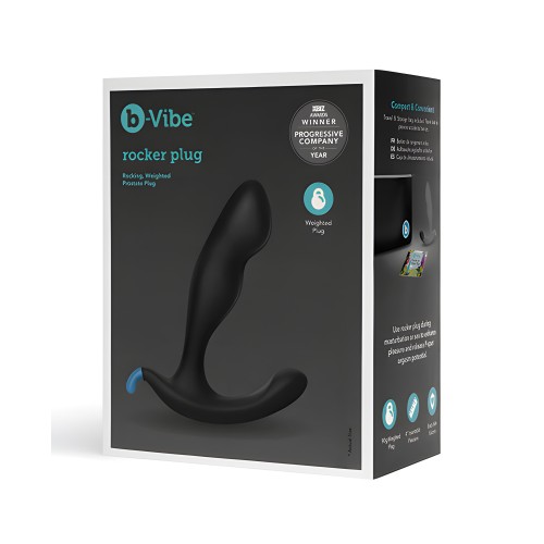 b-Vibe Rocker Plug - Black | Prostate Pleasure