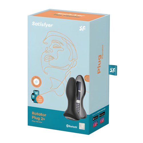 Satisfyer Rotator Plug 2+ - Black