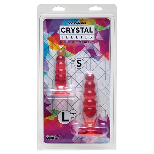Kit de Entrenamiento Anal Crystal Jellies - Rosa