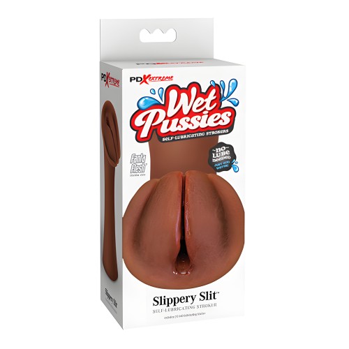 PDX Extreme Wet Pussies Slippery Slit - Marrón
