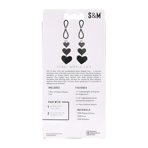 Sex & Mischief Heart Nipple Ties