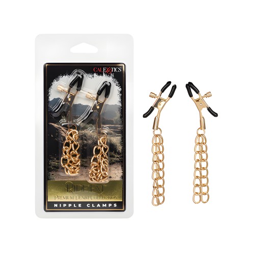 Ride 'Em Nipple Clamps - Premium Denim Collection