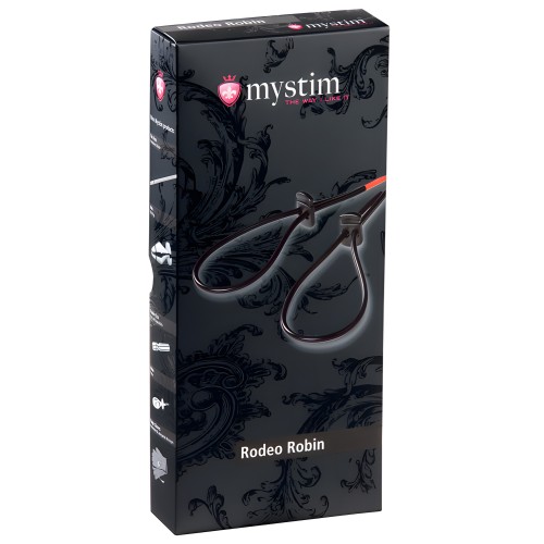 Conjunto de Correas para Pene y Testículos Mystim Rodeo Robin - Negro