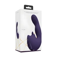 Vibrador y Estimulador G-Spot Shots Yumi Triple Acción - Púrpura