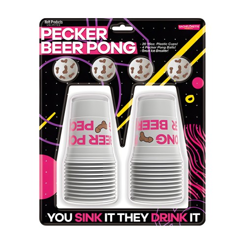 Pelotas de Beer Pong Pecker - 4 pk