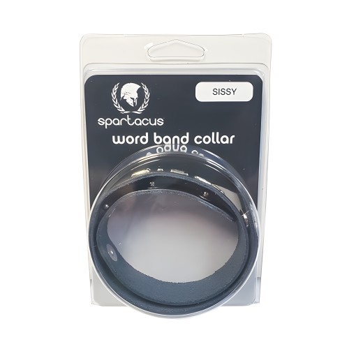 Spartacus SISSY Leather Collar - Spartacus