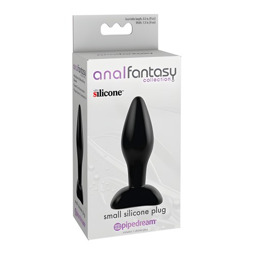 Anal Fantasy Collection Small Silicone Plug - Black