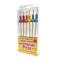 Palillos para Aperitivos Súper Divertidos - Set de 6