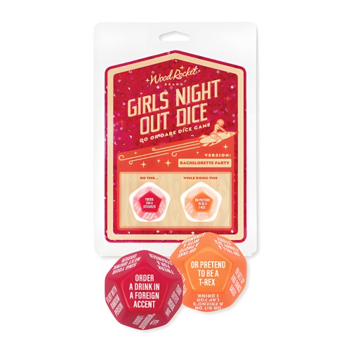 Juego de Dados Wood Rocket Girls Night Out