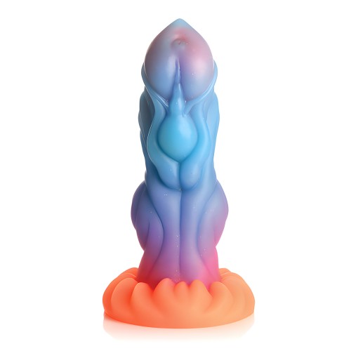 Glow-in-the-Dark Silicone Dildo - Multi-Color
