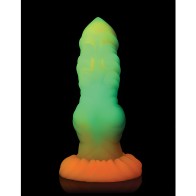 Glow-in-the-Dark Silicone Dildo - Multi-Color