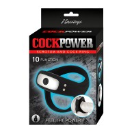 Anillo Escrotal y de Pene Cockpower - Negro