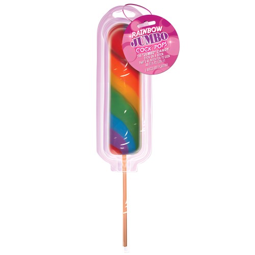 Jumbo Rainbow Pecker Pop - Comestible