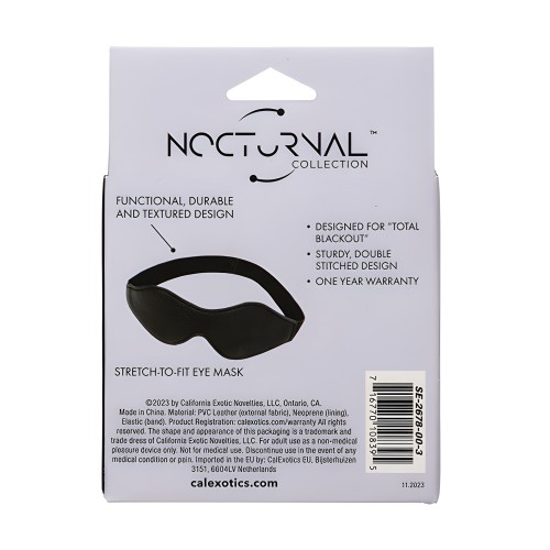 Nocturnal Collection Stretch to Fit Eye Mask - Black