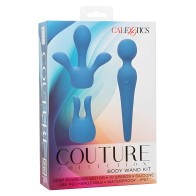 Couture Collection Body Wand Vibrator Kit - Blue