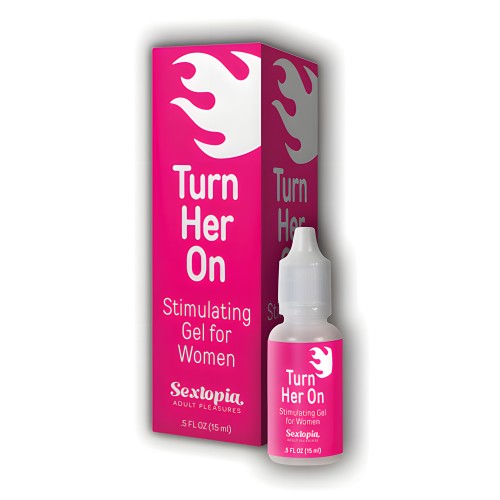 Sextopia Turn Her On Gel Estimulante para Mujeres - Botella de 1/2 oz