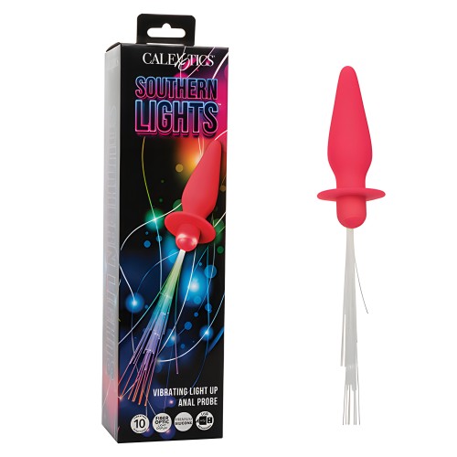 Southern Lights Rechargeable Vibrating Light Up Anal Probe - Pink