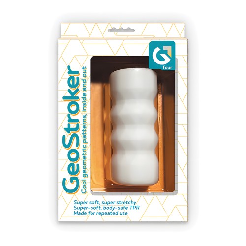 GeoStroker Cuatro 5" Estimulador Ultra Suave - Blanco