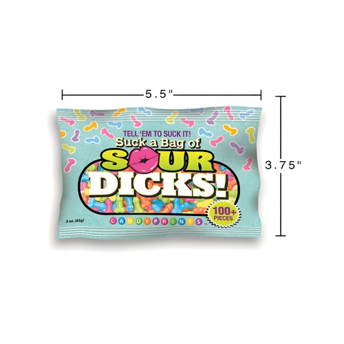 Suck a Bag of Sour Dicks - Bolsa de 100 pcs