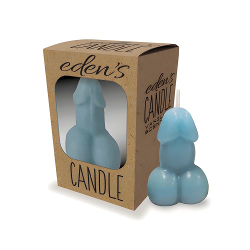 Eden's Vanilla Candle Blue