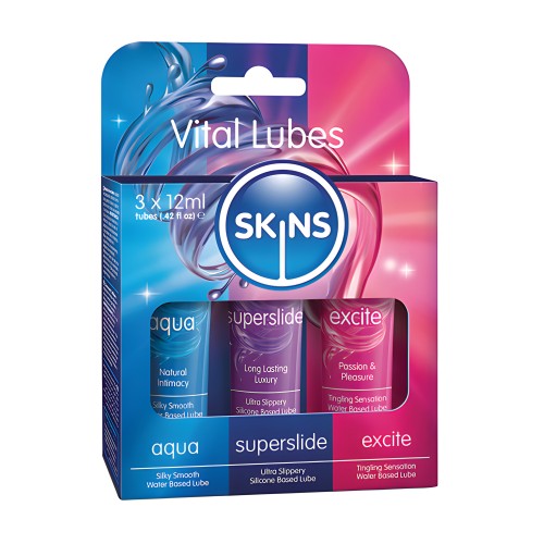 Skins Vital Lubes - 12 ml Pack of 3