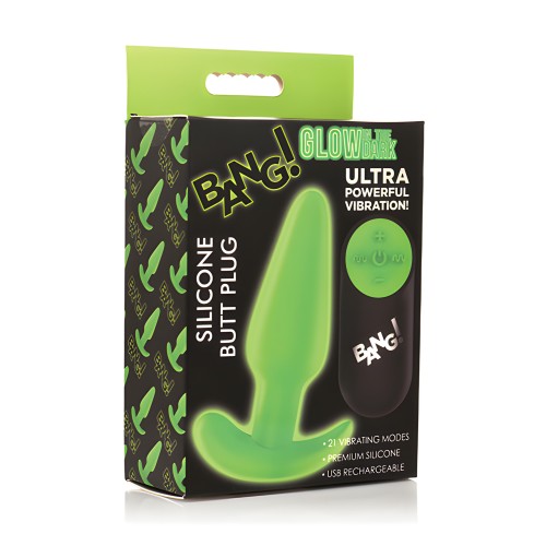 Plug Anal Control Remoto Bang! Glow in the Dark 21X