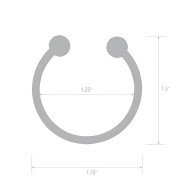 Blue Line Stainless Steel Glans Ring