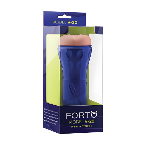 Forto Model V-20 Hard-Side Vagina Masturbator - Light