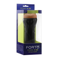 Forto V-20 Hard-Side Vagina Masturbator - Tan