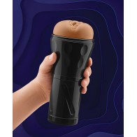 Forto V-20 Hard-Side Vagina Masturbator - Tan