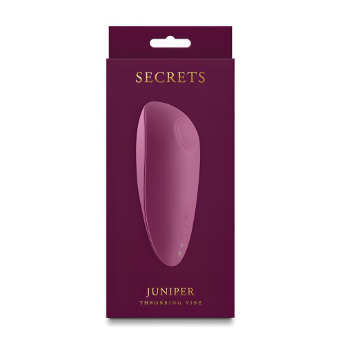 Vibrador Juniper Throbbing de Secrets - Rubí - Placer Potente