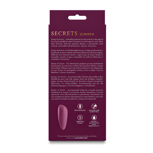 Vibrador Juniper Throbbing de Secrets - Rubí - Placer Potente