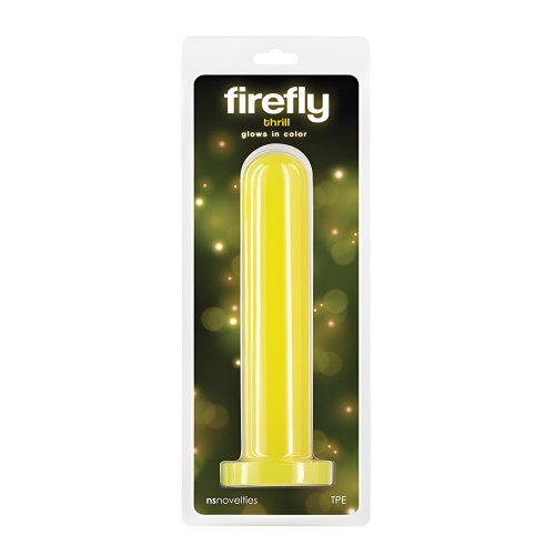 Firefly Thrill Dildo que Brilla en la Oscuridad - Grande - Amarillo