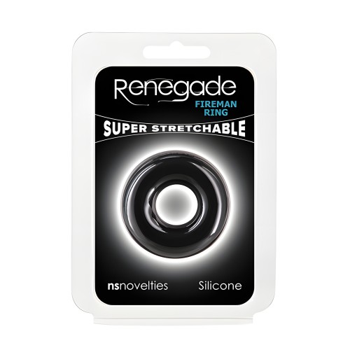 Renegade Fireman Cock Ring - Small Black