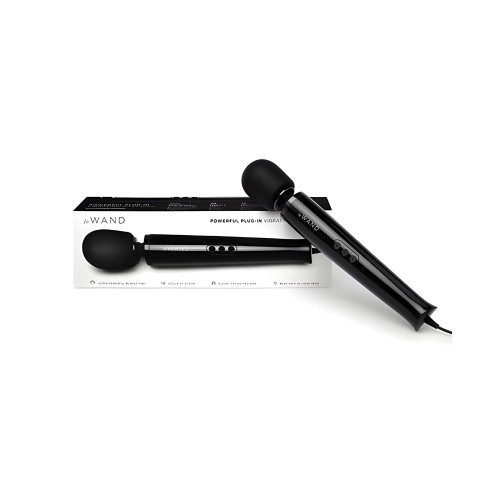 Le Wand Plug-In Vibrating Massager - Black