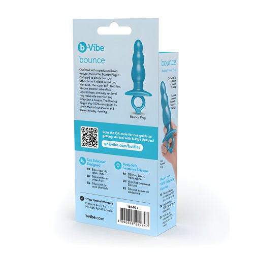 b-Vibe Butties Bounce Beaded Tapered Plug - Blue