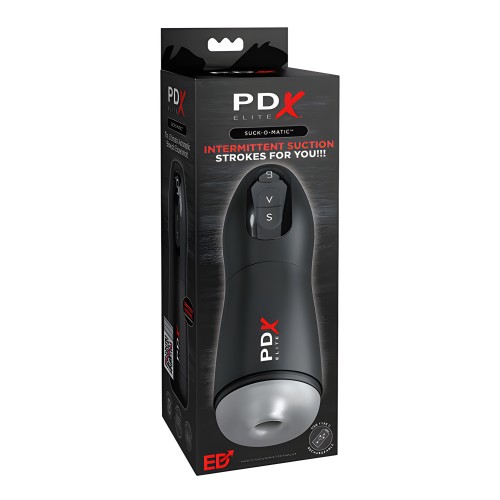 Stroker Vibrante PDX Elite Suck-O-Matic - Frosted/Negro