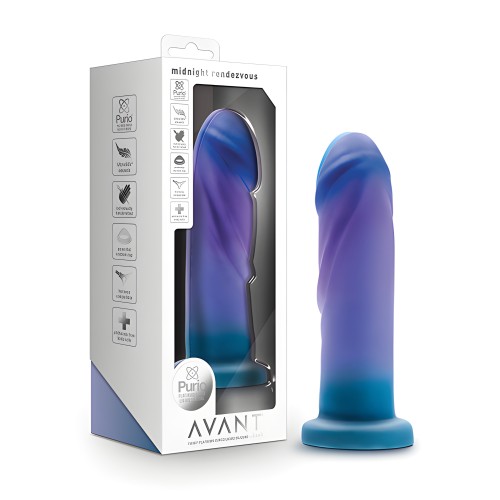 Blush Avant Dildo de Silicona Cita de Medianoche - Azul Océano