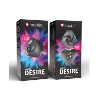 Mystim Hearts Desire eStim Layon Vibrator - Negro
