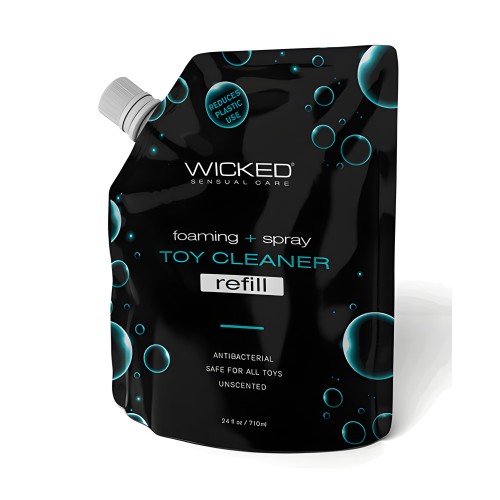 Wicked Sensual Care Recarga de Limpiador de Juguetes Espuma + Spray - 24 oz