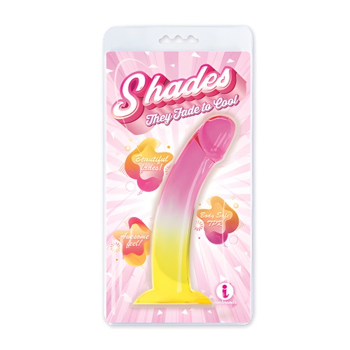 Shades Jelly TPR Dong Gradiente Grande - Rosa/Amarillo