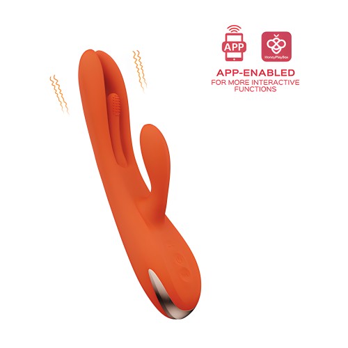 Terri App Controlled Rabbit Vibrator - Orange