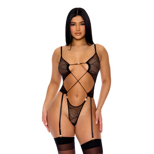 Teddy de Malla Transparente Negro LG