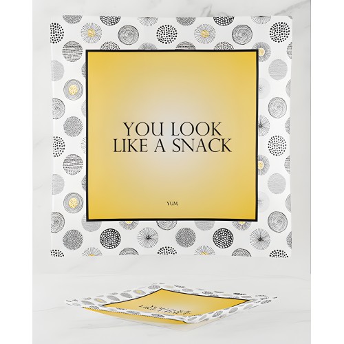 Warm Human Glass Trinket Tray - You Look Like a Snack