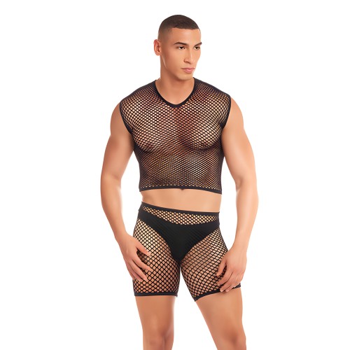 Rainbow Party Net-Bula Set - Negro S/M