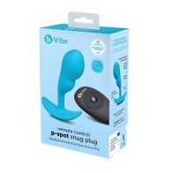 b-Vibe Plug Ajustado P-Spot Control Remoto - Azul