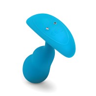 b-Vibe Plug Ajustado P-Spot Control Remoto - Azul