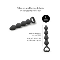 Love to Love Bing Bang Anal Bead - Black Onyx Large