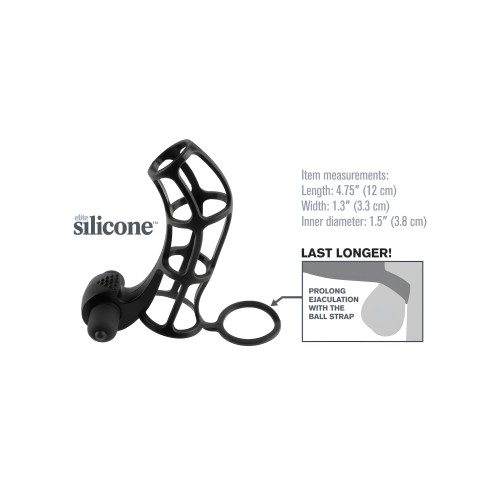 Fantasy X-tensions Deluxe Silicone Power Cage - Negro